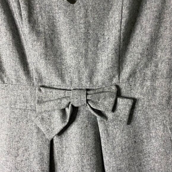 Monteau Gray Sleeveless Bow Detail Shift Dress Size M - Picture 4 of 9